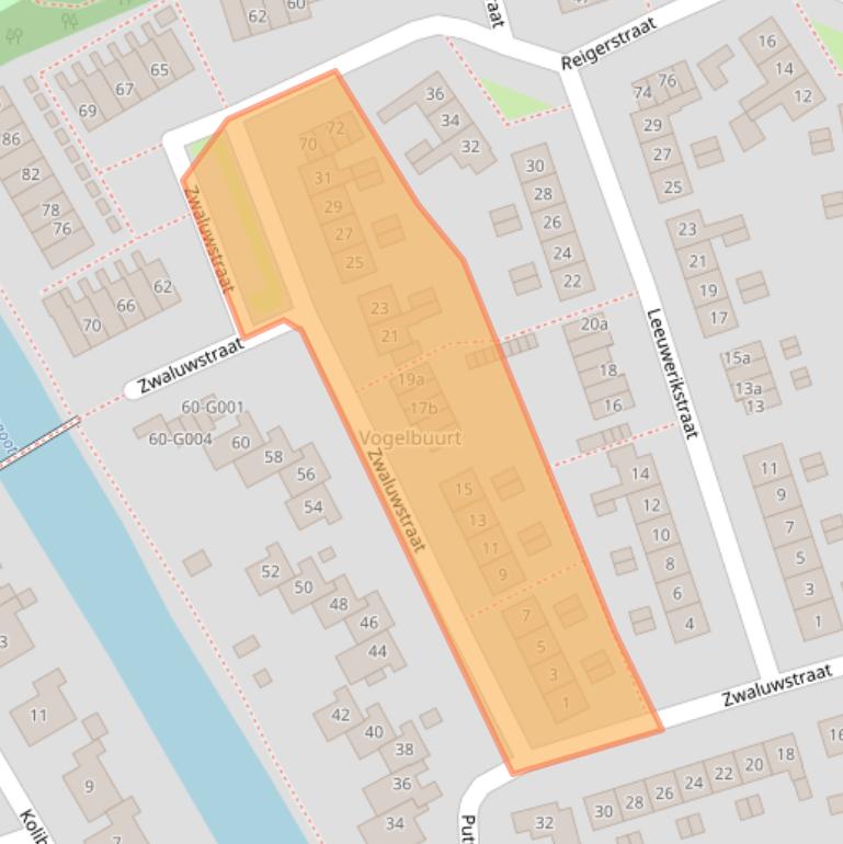 Kaart van postcodegebied 7771AR.