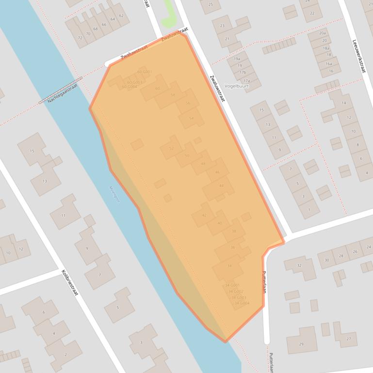 Kaart van postcodegebied 7771AT.