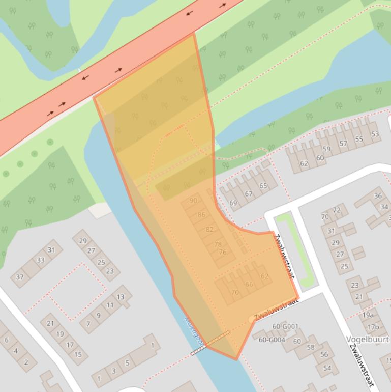 Kaart van postcodegebied 7771AV.