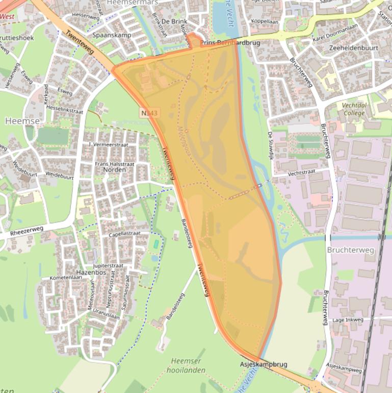 Kaart van postcodegebied 7771BG.