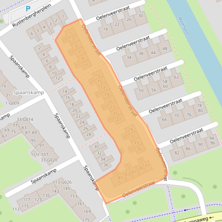 Kaart van postcodegebied 7771BH.