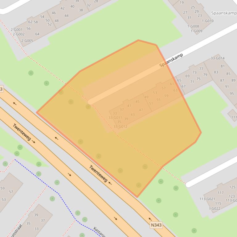 Kaart van postcodegebied 7771BM.