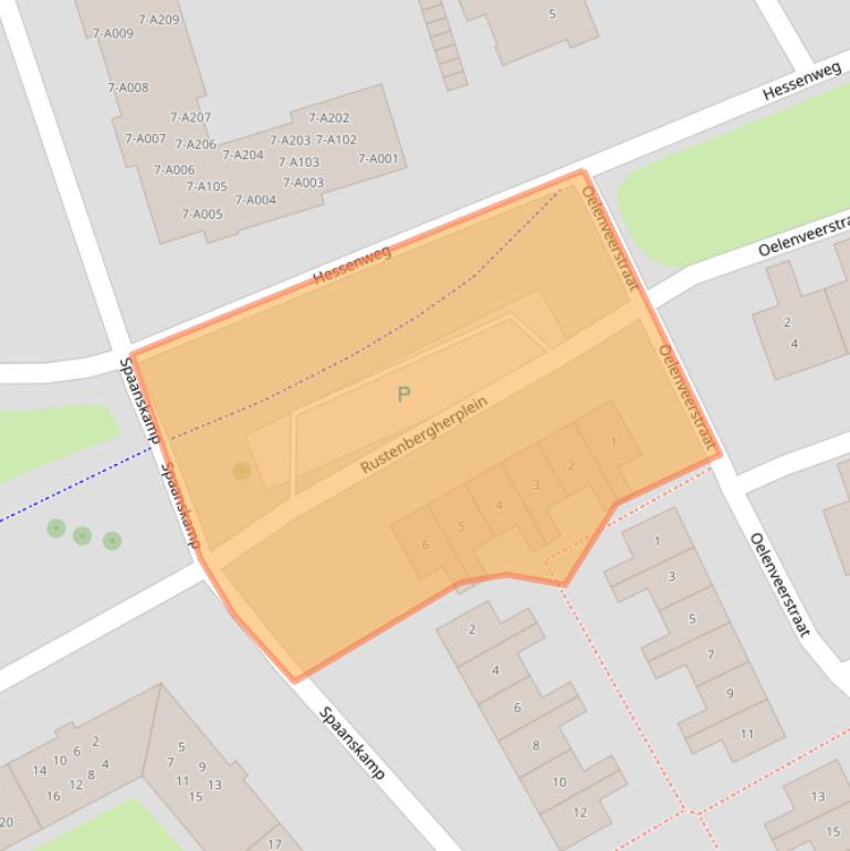 Kaart van postcodegebied 7771BV.