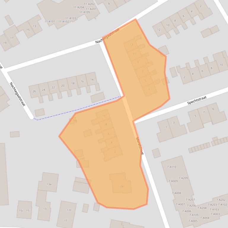 Kaart van postcodegebied 7771CG.