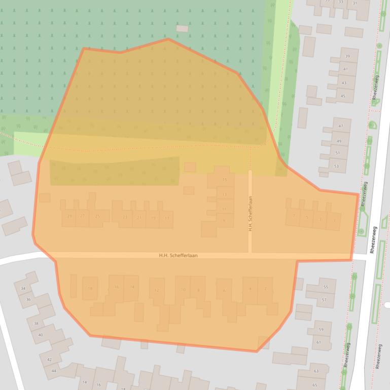 Kaart van postcodegebied 7771CW.
