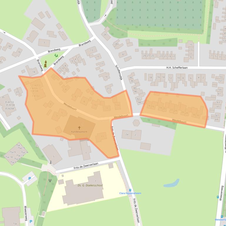 Kaart van postcodegebied 7771CZ.