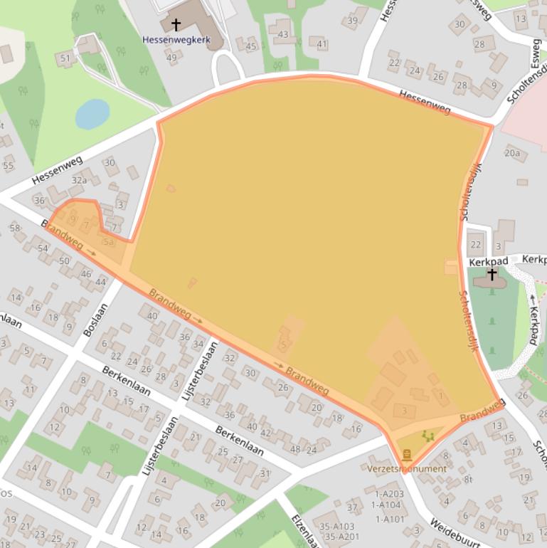 Kaart van postcodegebied 7771DA.