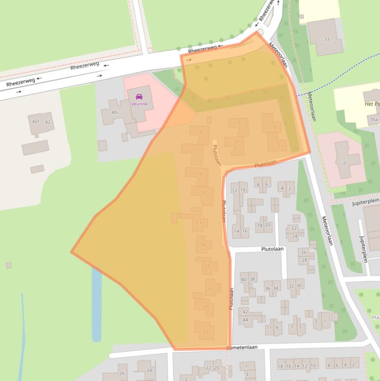 Kaart van postcodegebied 7771EN.