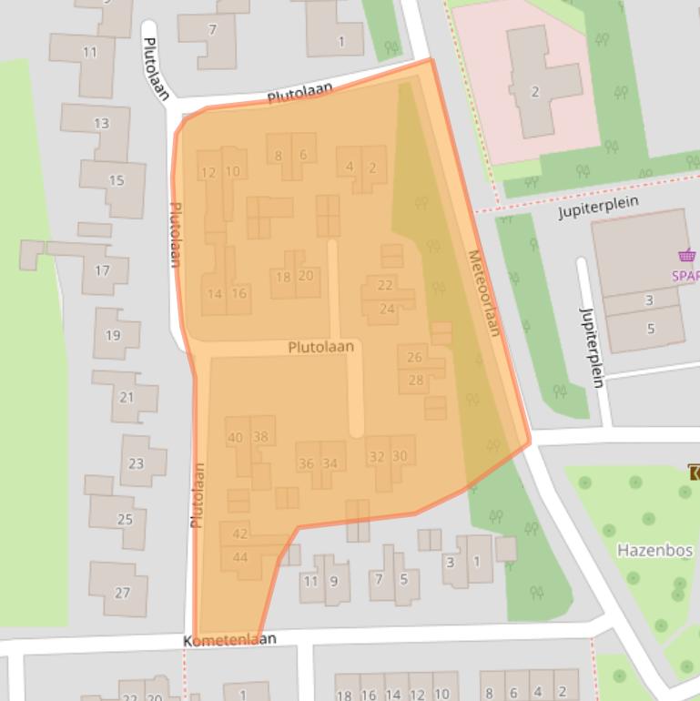 Kaart van postcodegebied 7771EP.