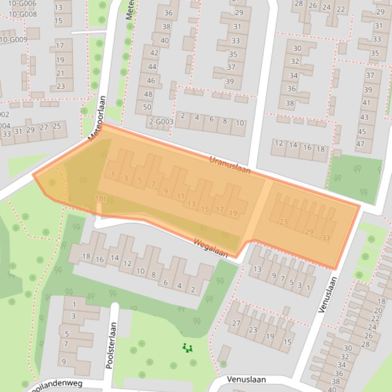 Kaart van postcodegebied 7771ET.