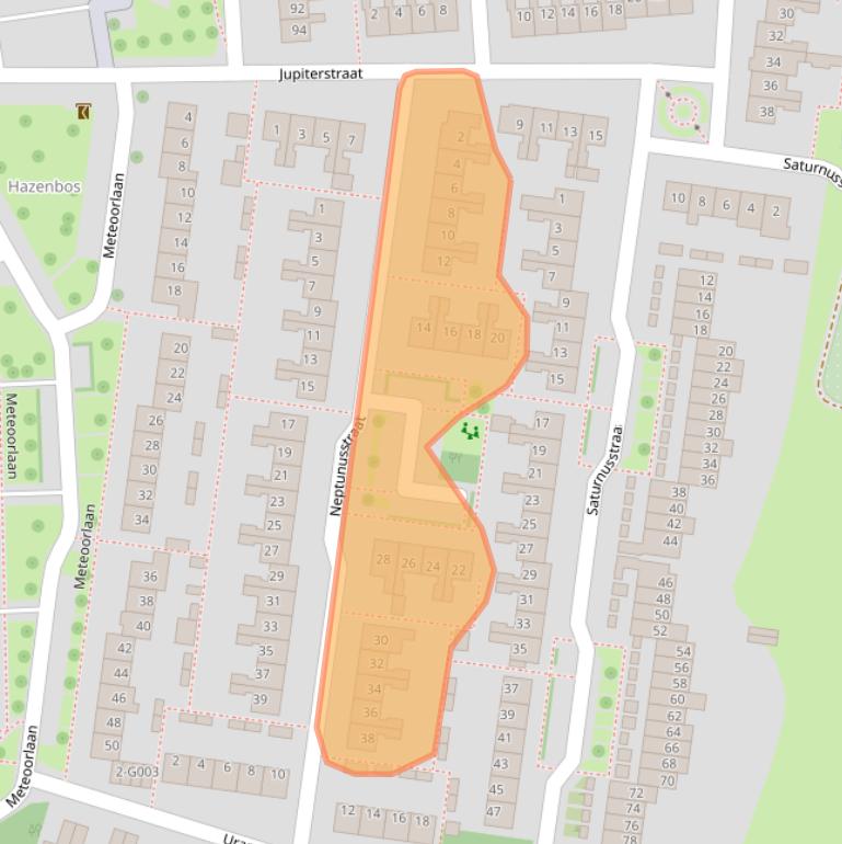 Kaart van postcodegebied 7771EX.