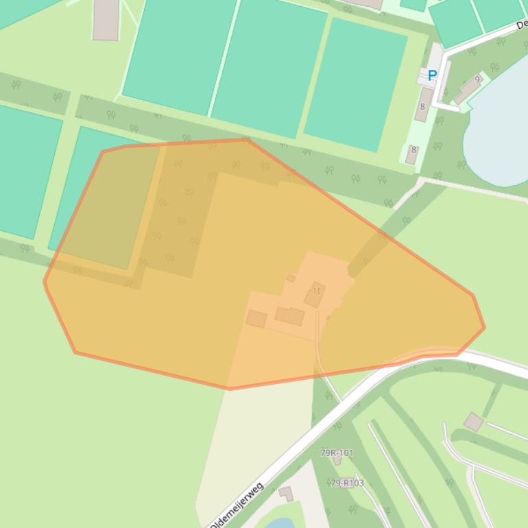 Kaart van postcodegebied 7771TE.