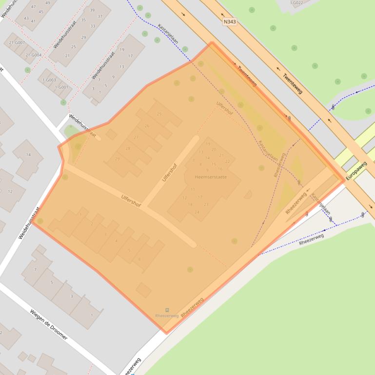 Kaart van postcodegebied 7771VZ.