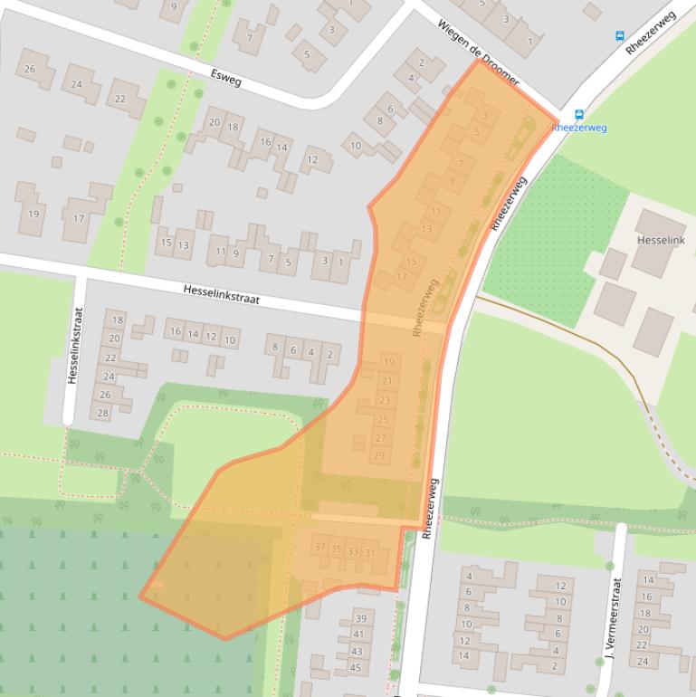 Kaart van postcodegebied 7771WH.