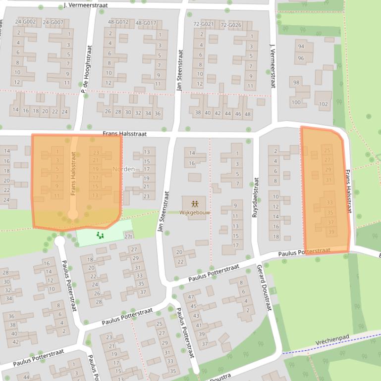 Kaart van postcodegebied 7771WS.
