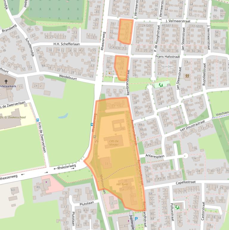 Kaart van postcodegebied 7771XE.