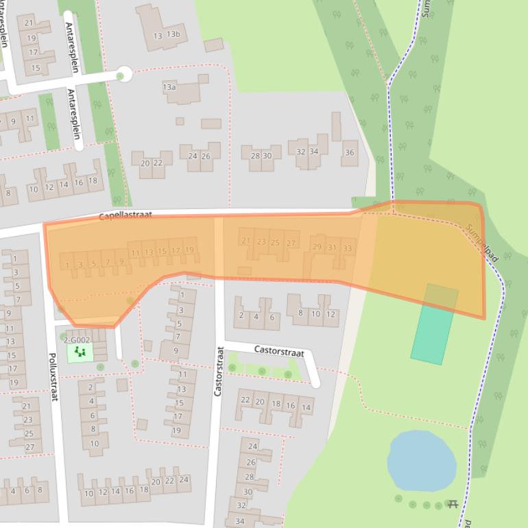 Kaart van postcodegebied 7771XL.