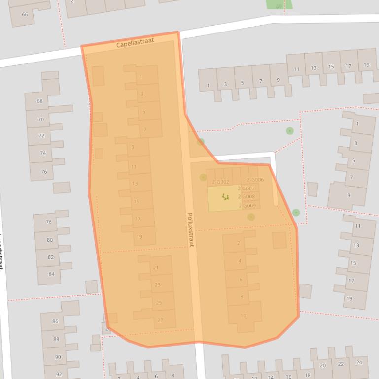 Kaart van postcodegebied 7771XN.