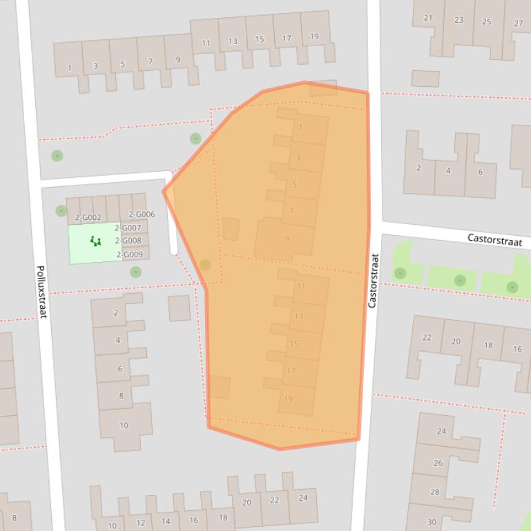 Kaart van postcodegebied 7771XP.