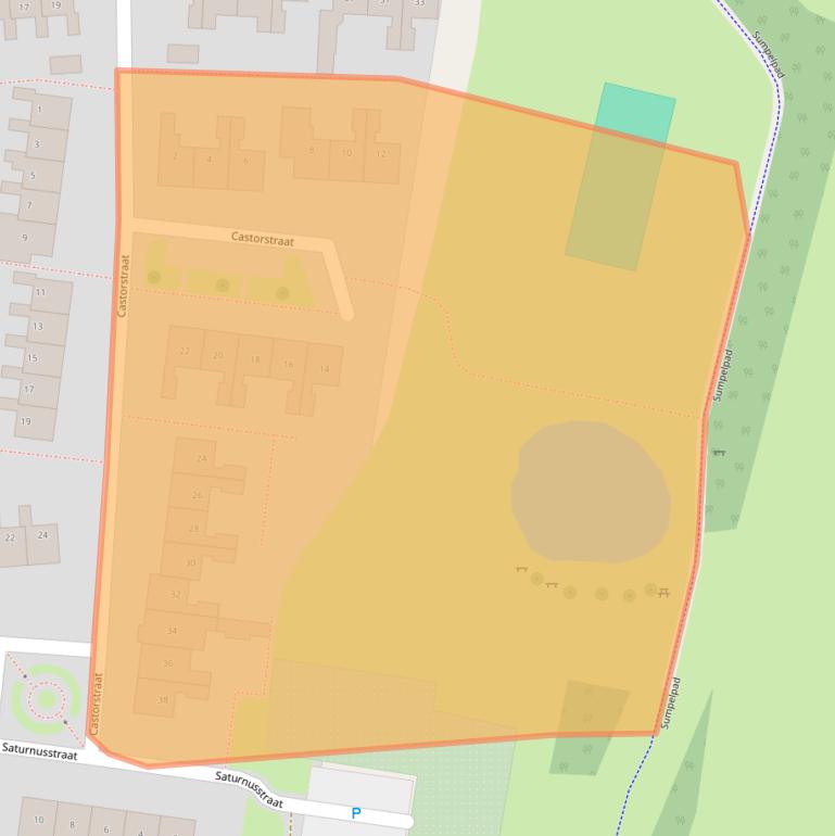 Kaart van postcodegebied 7771XR.