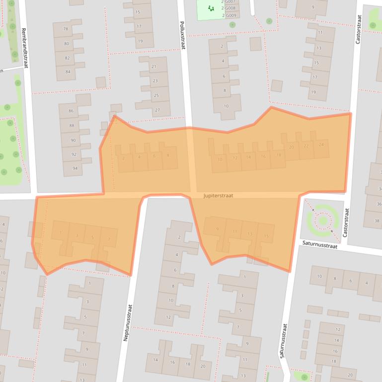 Kaart van postcodegebied 7771XS.