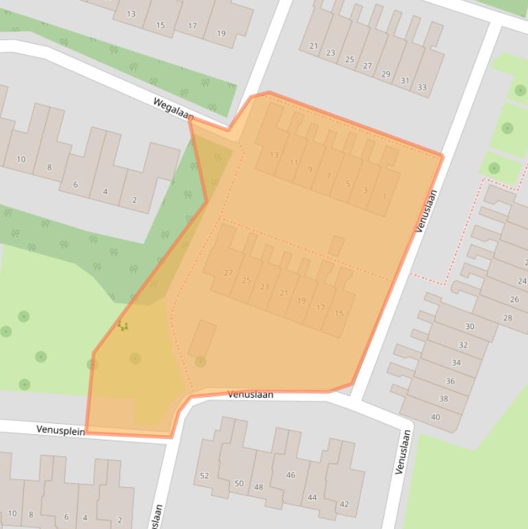 Kaart van postcodegebied 7771ZA.