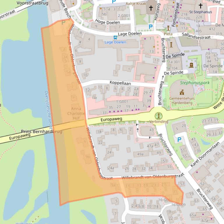 Kaart van postcodegebied 7772AL.