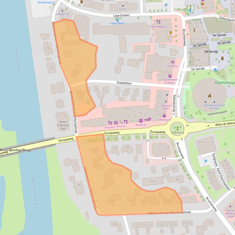 Kaart van postcodegebied 7772AM.