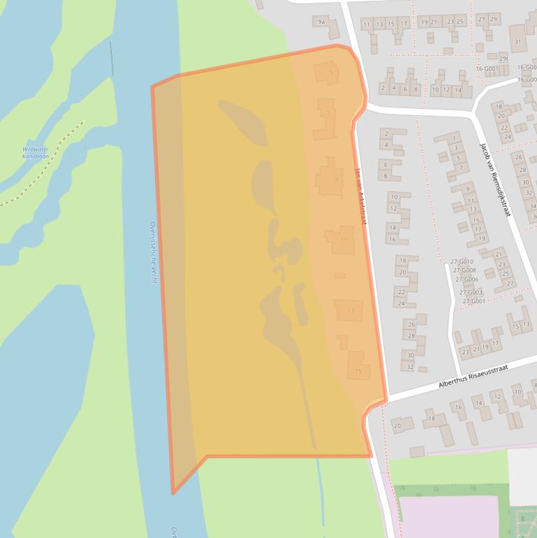 Kaart van postcodegebied 7772AN.