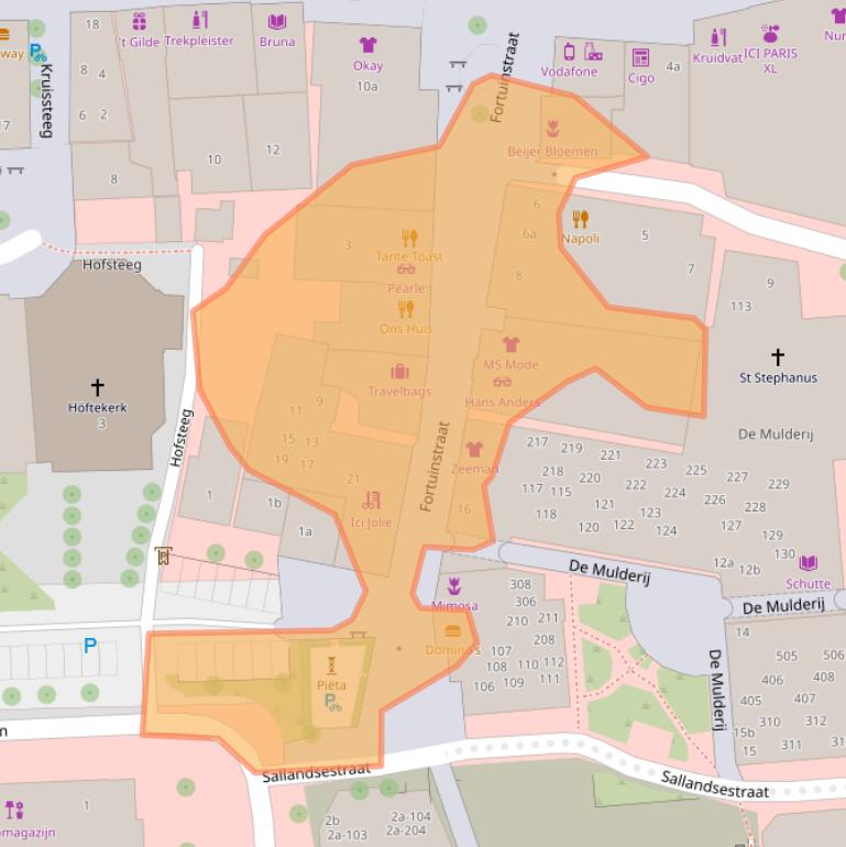 Kaart van postcodegebied 7772BM.