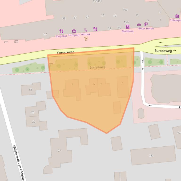 Kaart van postcodegebied 7772BP.