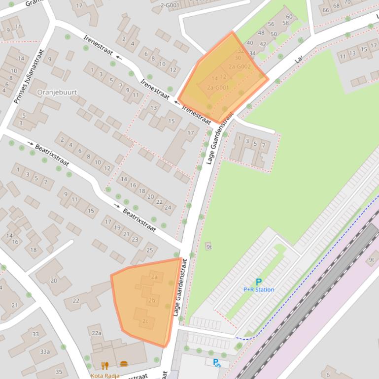 Kaart van postcodegebied 7772CL.