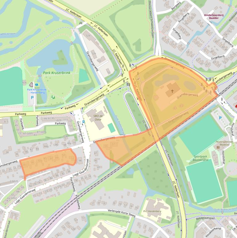 Kaart van postcodegebied 7772CV.