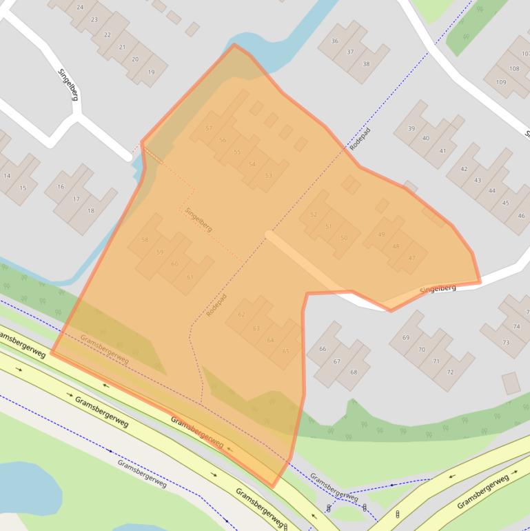 Kaart van postcodegebied 7772DC.