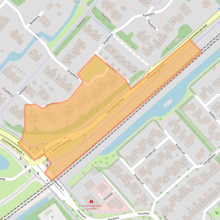 Kaart van postcodegebied 7772DD.