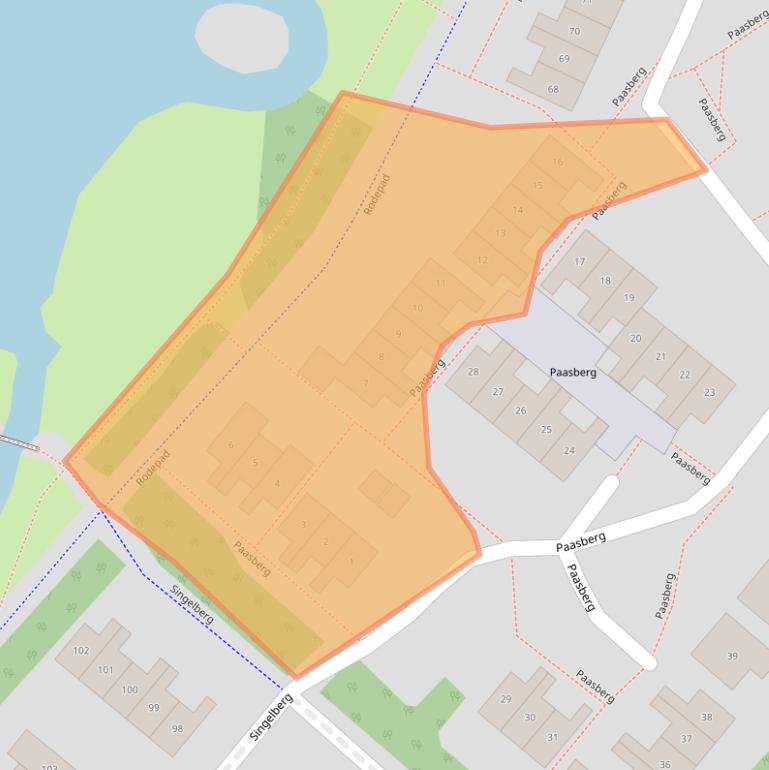 Kaart van postcodegebied 7772DG.