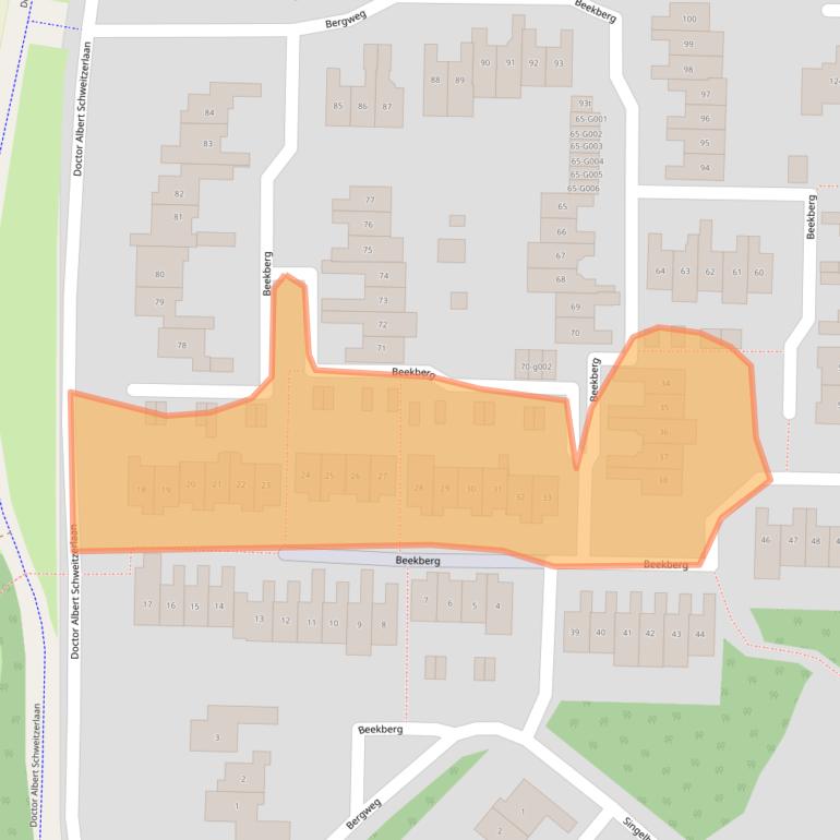 Kaart van postcodegebied 7772DN.