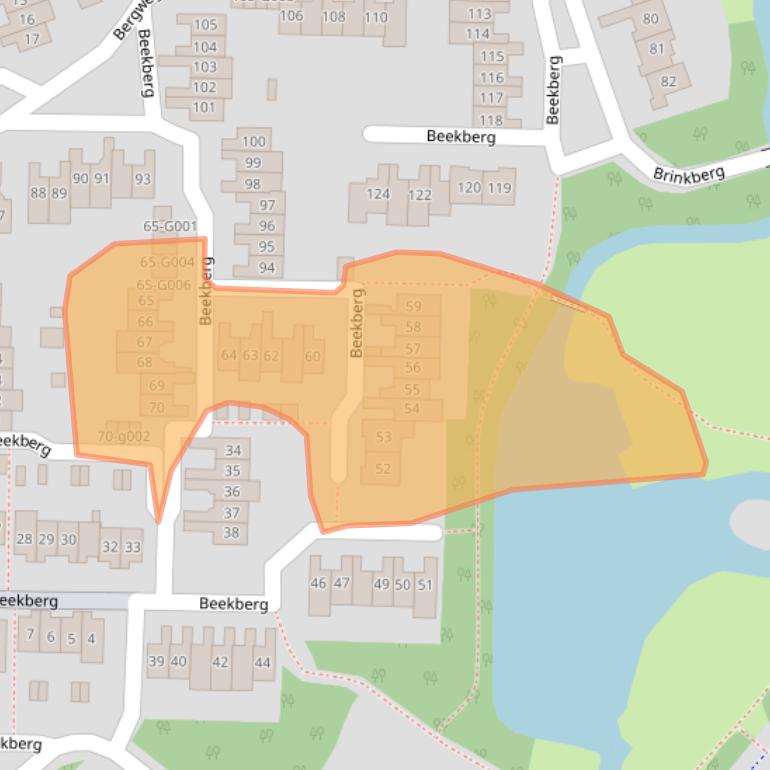 Kaart van postcodegebied 7772DR.