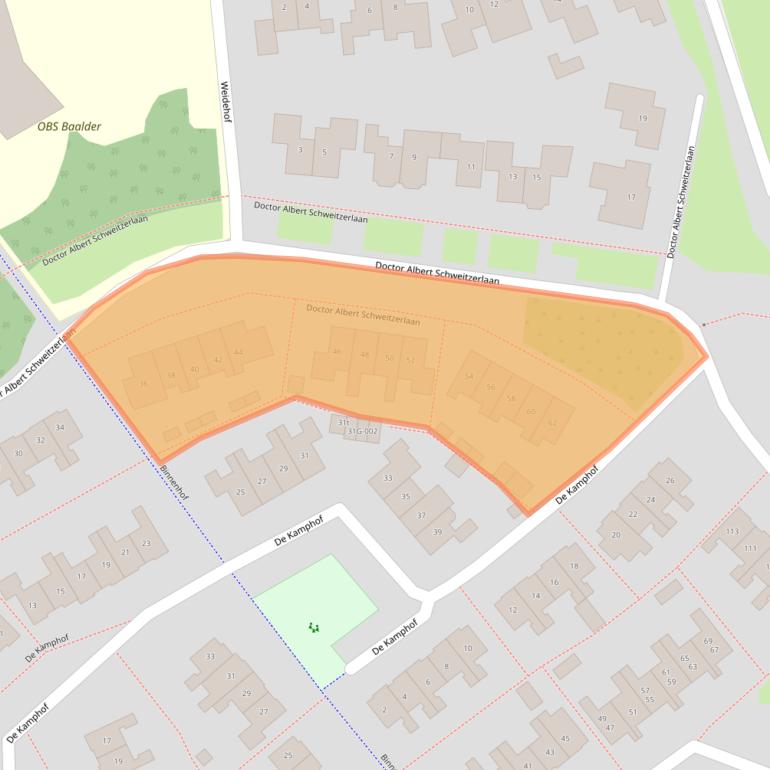 Kaart van postcodegebied 7772EB.