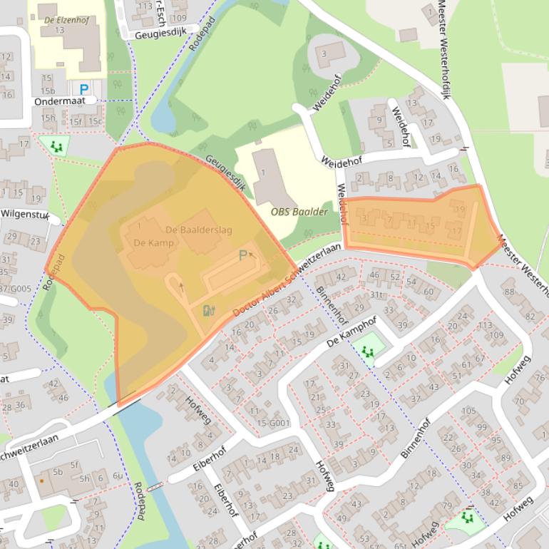 Kaart van postcodegebied 7772EC.