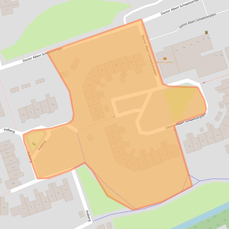 Kaart van postcodegebied 7772EE.