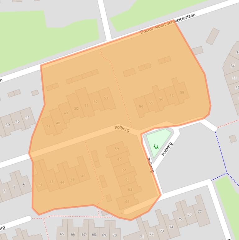 Kaart van postcodegebied 7772EW.