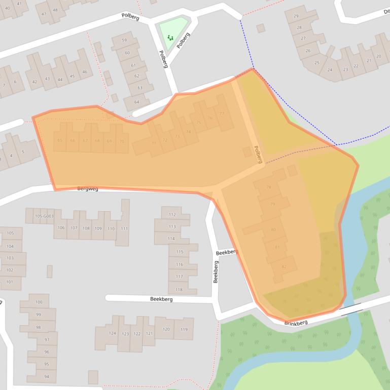 Kaart van postcodegebied 7772EX.