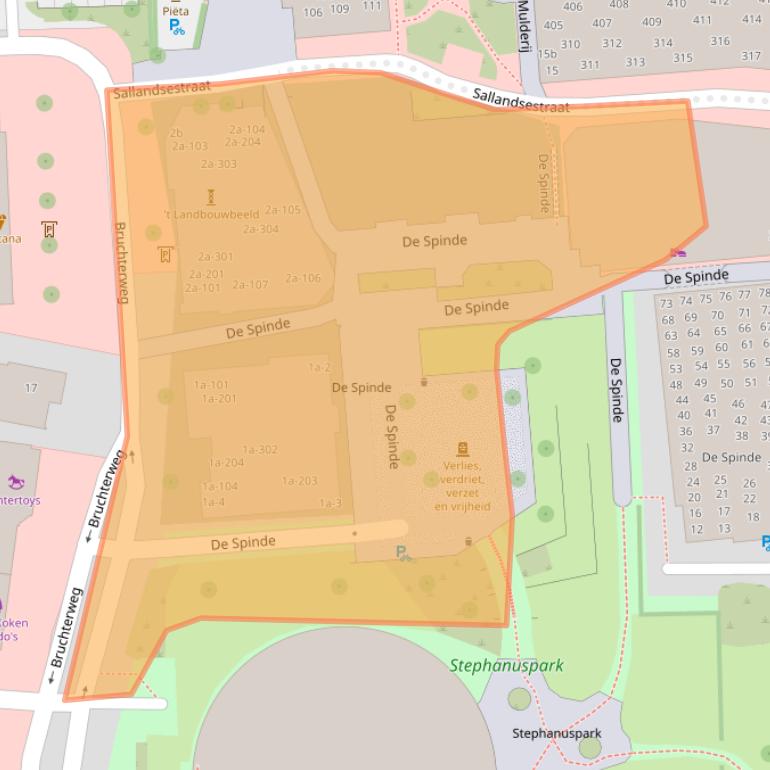 Kaart van postcodegebied 7772HA.