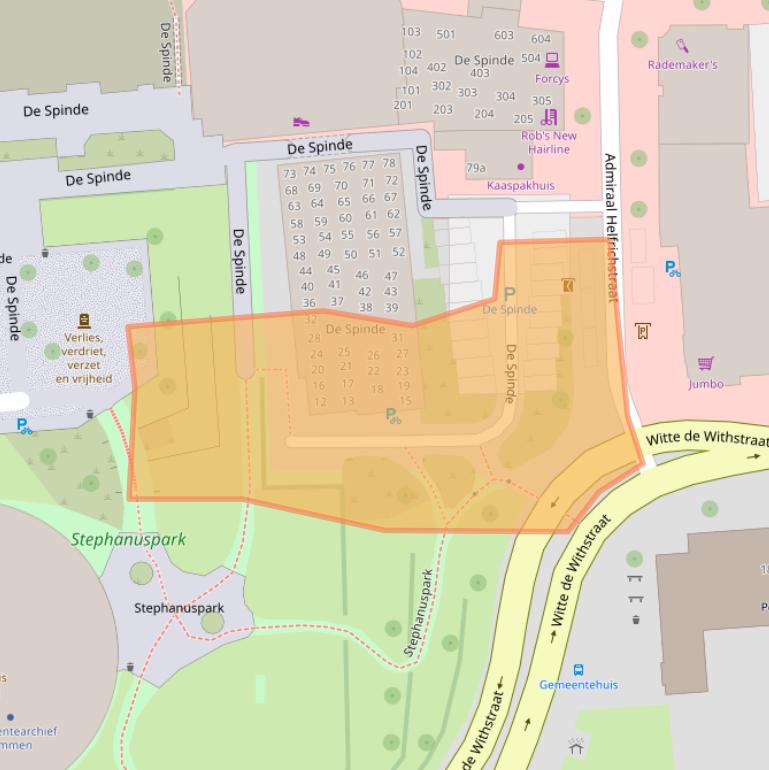 Kaart van postcodegebied 7772HB.