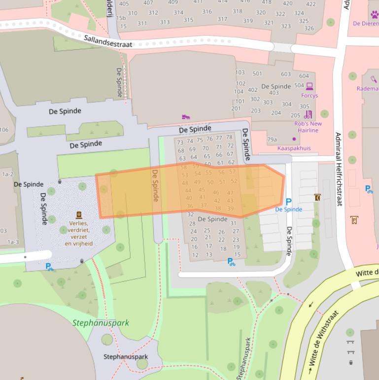 Kaart van postcodegebied 7772HC.