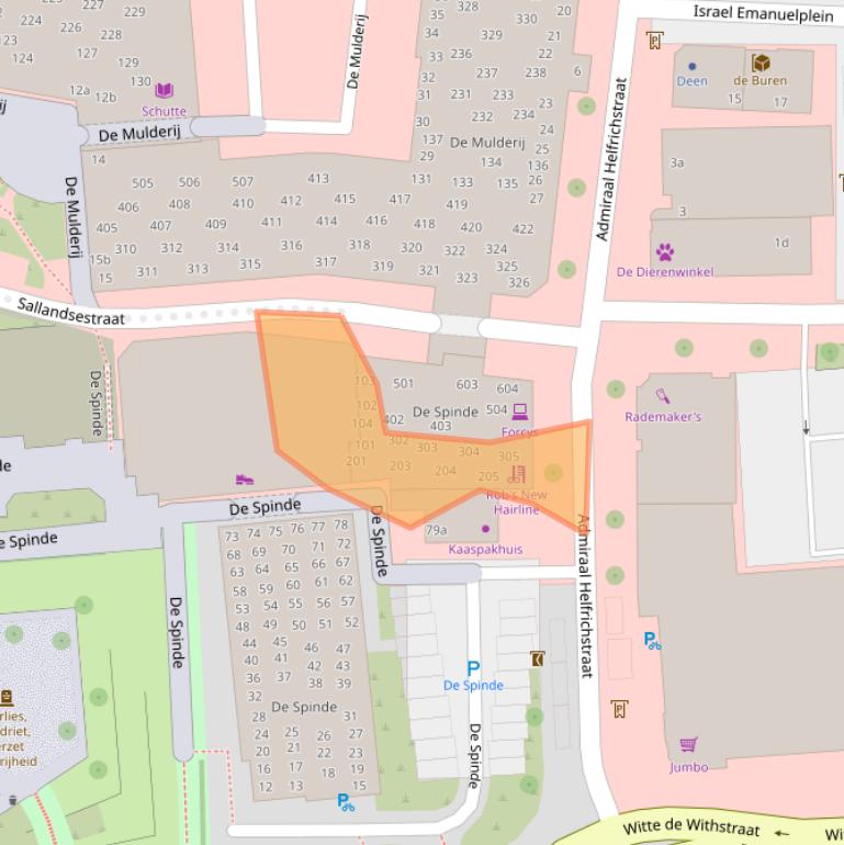 Kaart van postcodegebied 7772HE.