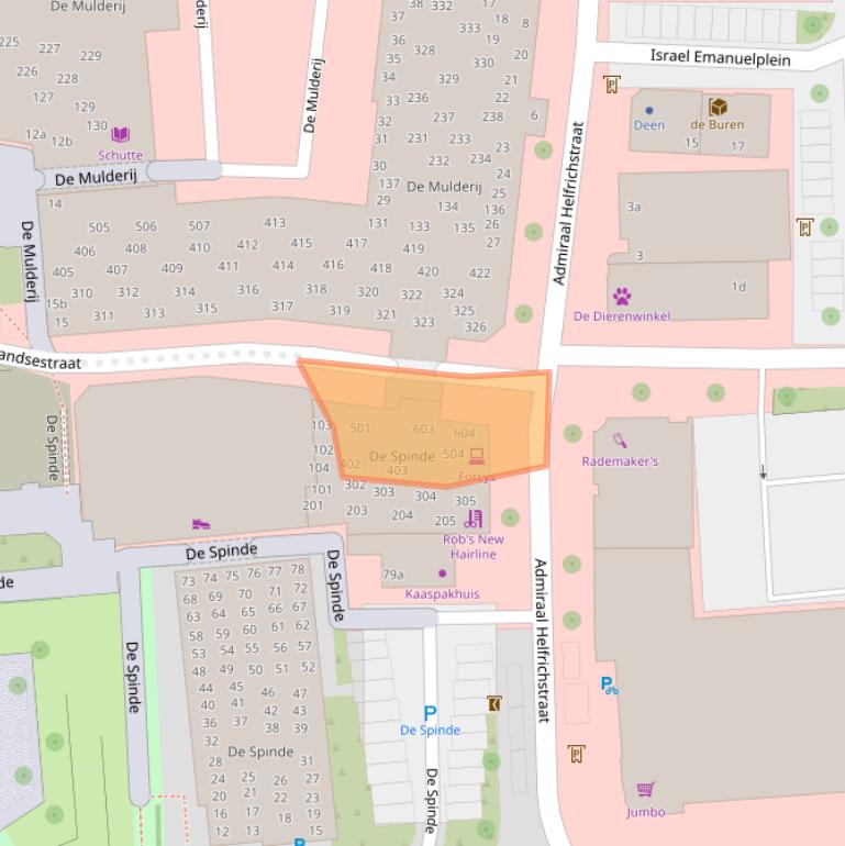 Kaart van postcodegebied 7772HG.