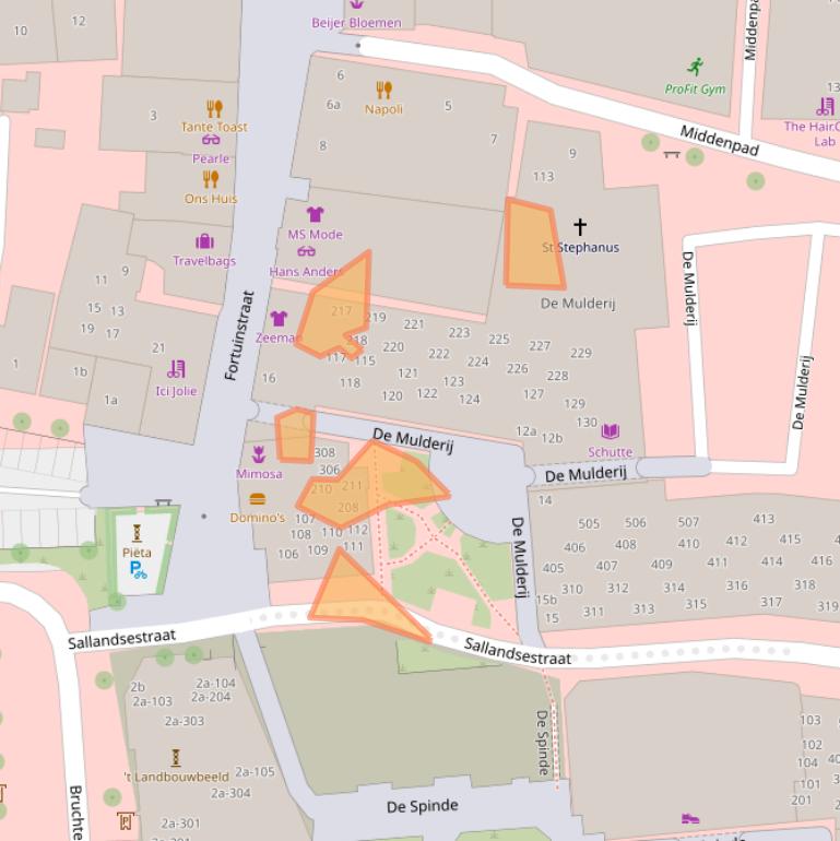 Kaart van postcodegebied 7772HL.