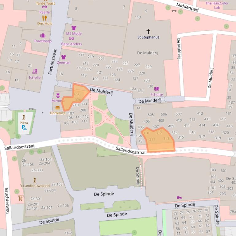 Kaart van postcodegebied 7772HN.